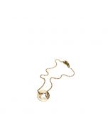 links bracelet: clover 14k yellow gold