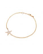 star: diamond bracelet 14k yellow gold