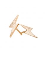 bolt studs: brushed gold 14k yellow gold