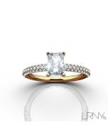 Stanton Solitaire :: Radiant Cut 14K Yellow Gold