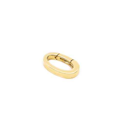 Gold Oval Link Charm Clip