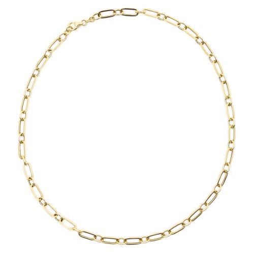 Gold Oval and Round Link Chain